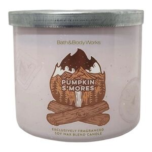 Bath and Body Works Pumpkin S’mores Three Wick Candle